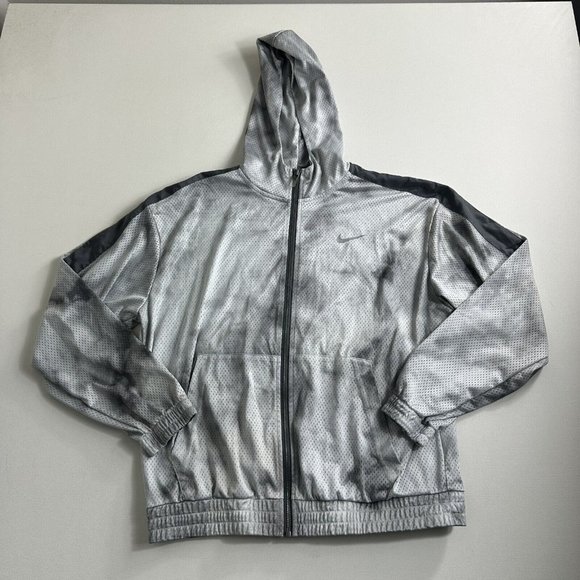 Nike Sportswear‎ Icon Clash Jacket Tie Dye Hooded Loose Fit Mesh Full Zip Medium - Picture 1 of 10